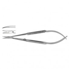 Micro Scissor Curved - Round Handle Stainless Steel, 21 cm - 8 1/4" Blade Size 10 mm